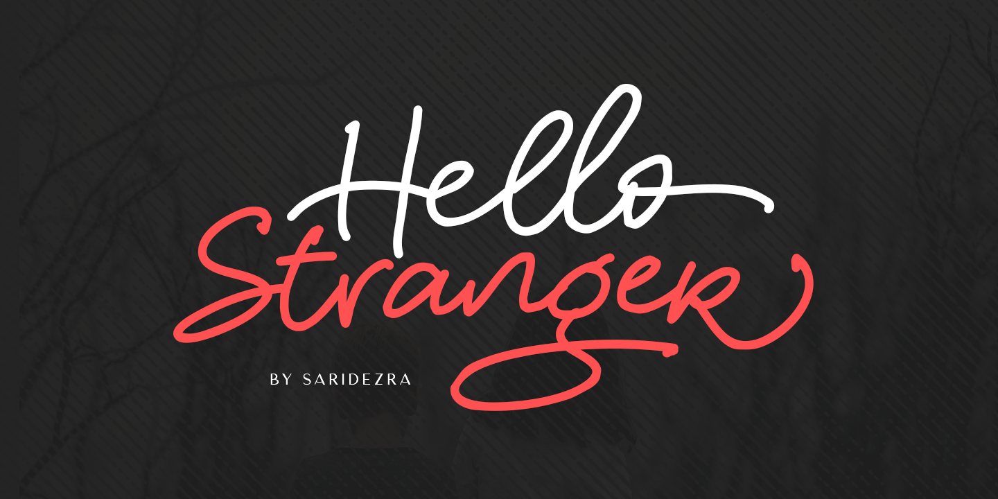 Przykładowa czcionka Hello Stranger #1